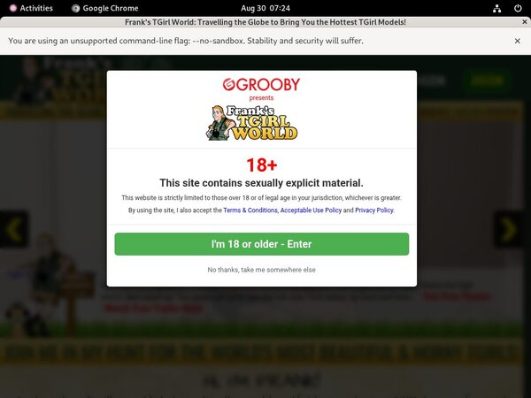 Franks T-Girl World Subscription