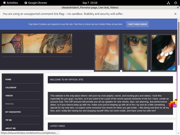 Free Elexandrialee.modelcentro.com Hacked Login