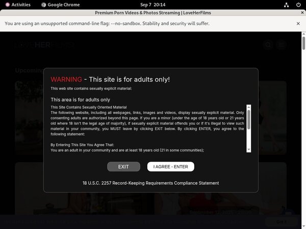 Love Her Films Website Password