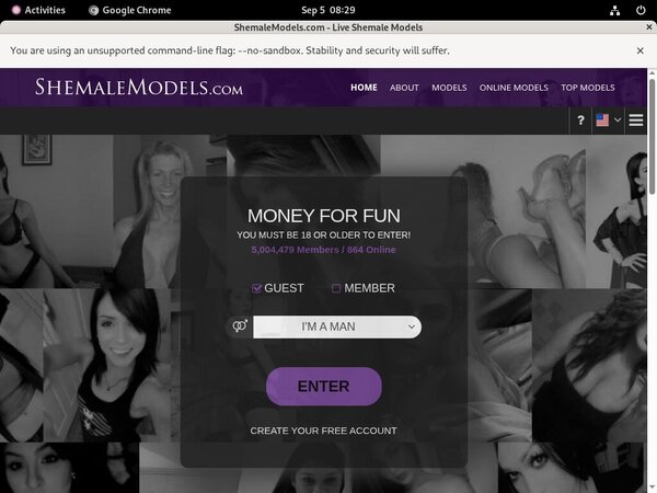 Shemalemodels.com Free Premium Account