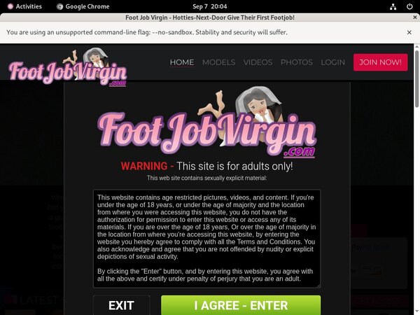Signup Foot Job Virgin Paypal