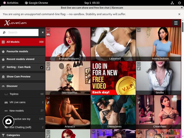 X Love Cam Discounted Membership