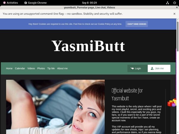 Yasmibutt.modelcentro.com Mobile Pass