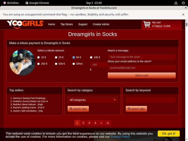 Free DreamgirlsInSocks Trials