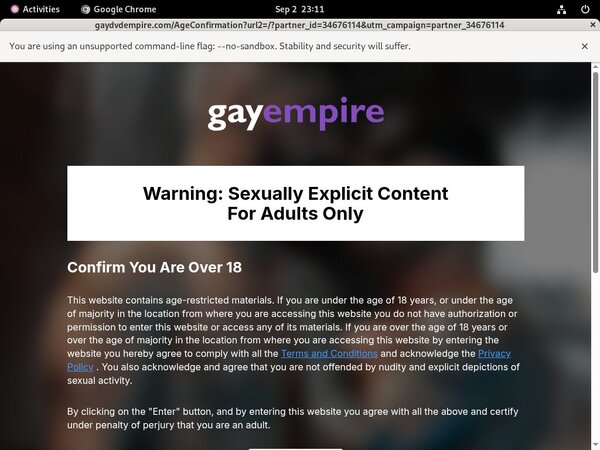 Gaydvdempire.com Trial Account