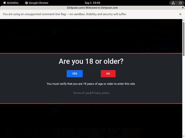 GirlyCast.com Password Forum