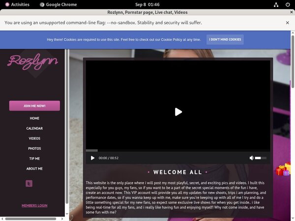 Sign Up Rozlynn.modelcentro.com Free