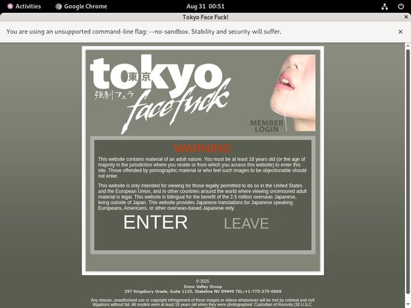 Tokyofacefuck.com Pasword