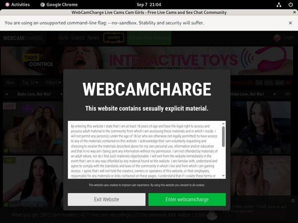 Webcam Charge Discount Members Webcam Charge Discount Members