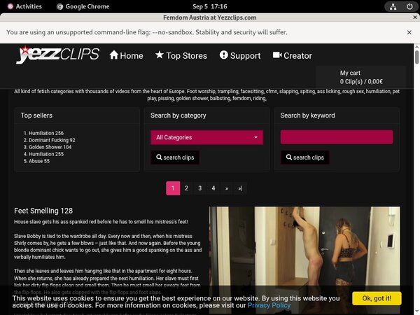 Yezzclips.com Premium Login