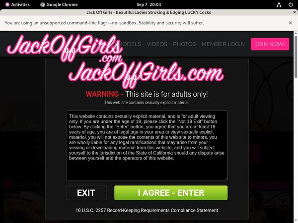 Discount Jack Off Girls Account